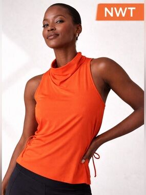NWT Athleta Venture Out Tank Medium Orange Lightweight Quick Dry Athletic Top